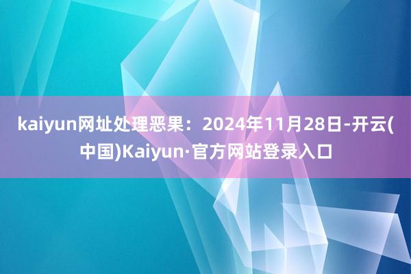 kaiyun网址处理恶果：2024年11月28日-开云(中国)Kaiyun·官方网站登录入口