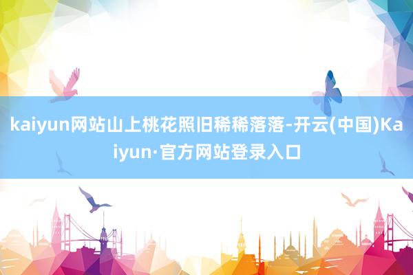 kaiyun网站山上桃花照旧稀稀落落-开云(中国)Kaiyun·官方网站登录入口