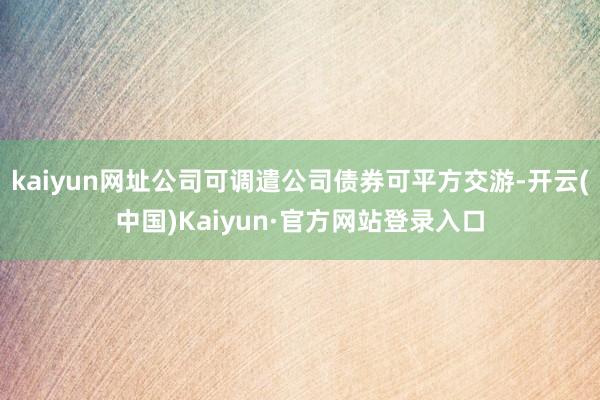 kaiyun网址公司可调遣公司债券可平方交游-开云(中国)Kaiyun·官方网站登录入口